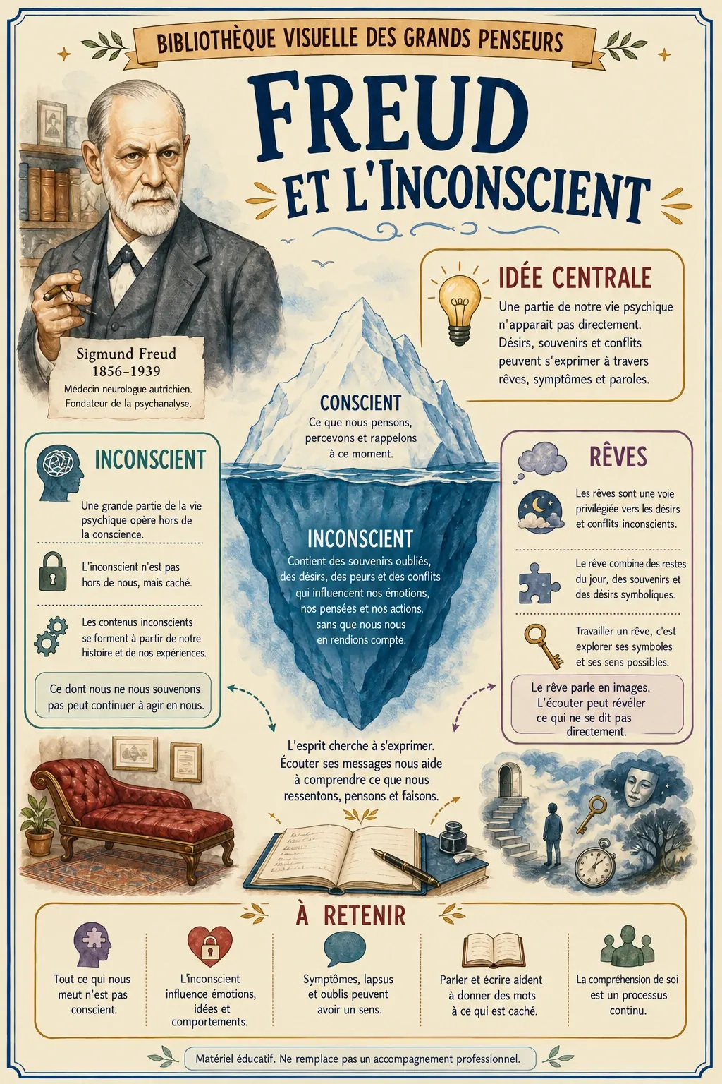 Résumé visuel : Freud et l’inconscient