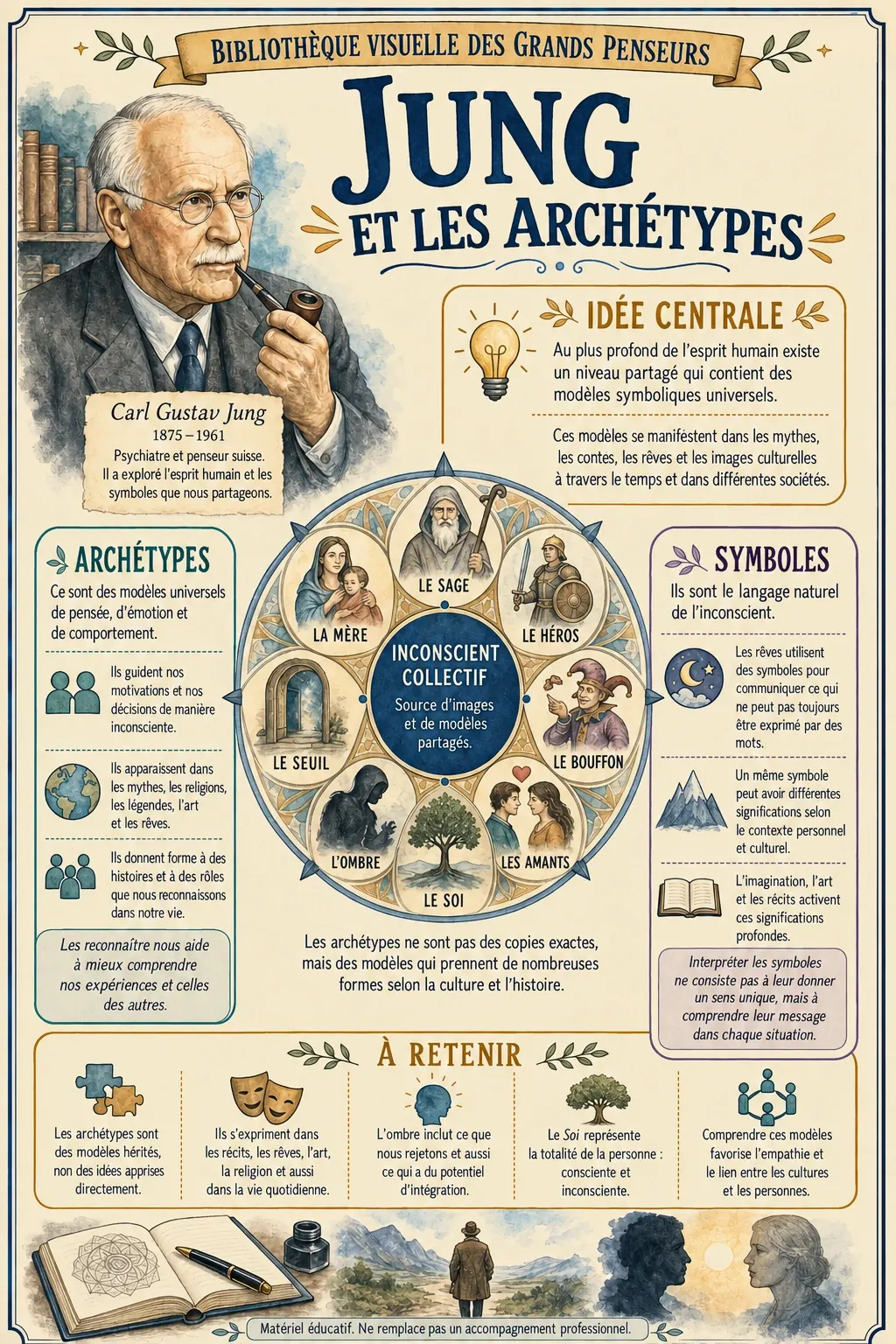 Résumé visuel : Jung et les archétypes