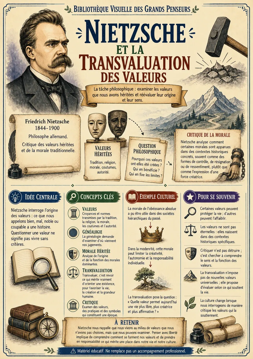 Résumé visuel : Nietzsche et la transvaluation