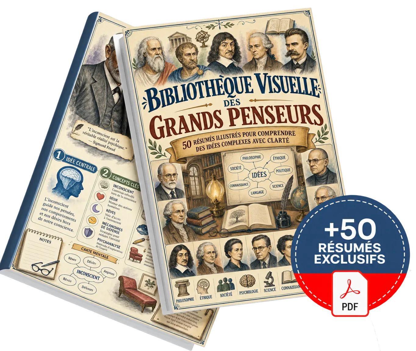 Offre basique de la Bibliothèque Visuelle des Grands Penseurs